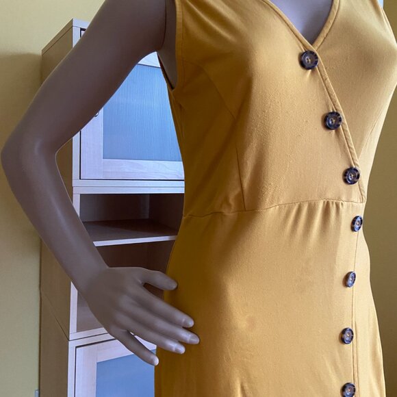 Derek Heart Sleeveless button front midi dress - Picture 5 of 7